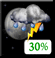 Wednesday Night: Chance Showers And Thunderstorms then Partly Cloudy
