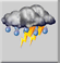 Nearby thunderstorm, Few clouds Nearby thunderstorm, Few clouds
